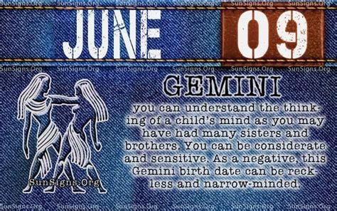 9 juni horoscoop|9 June Zodiac Horoscope Birthday Personality